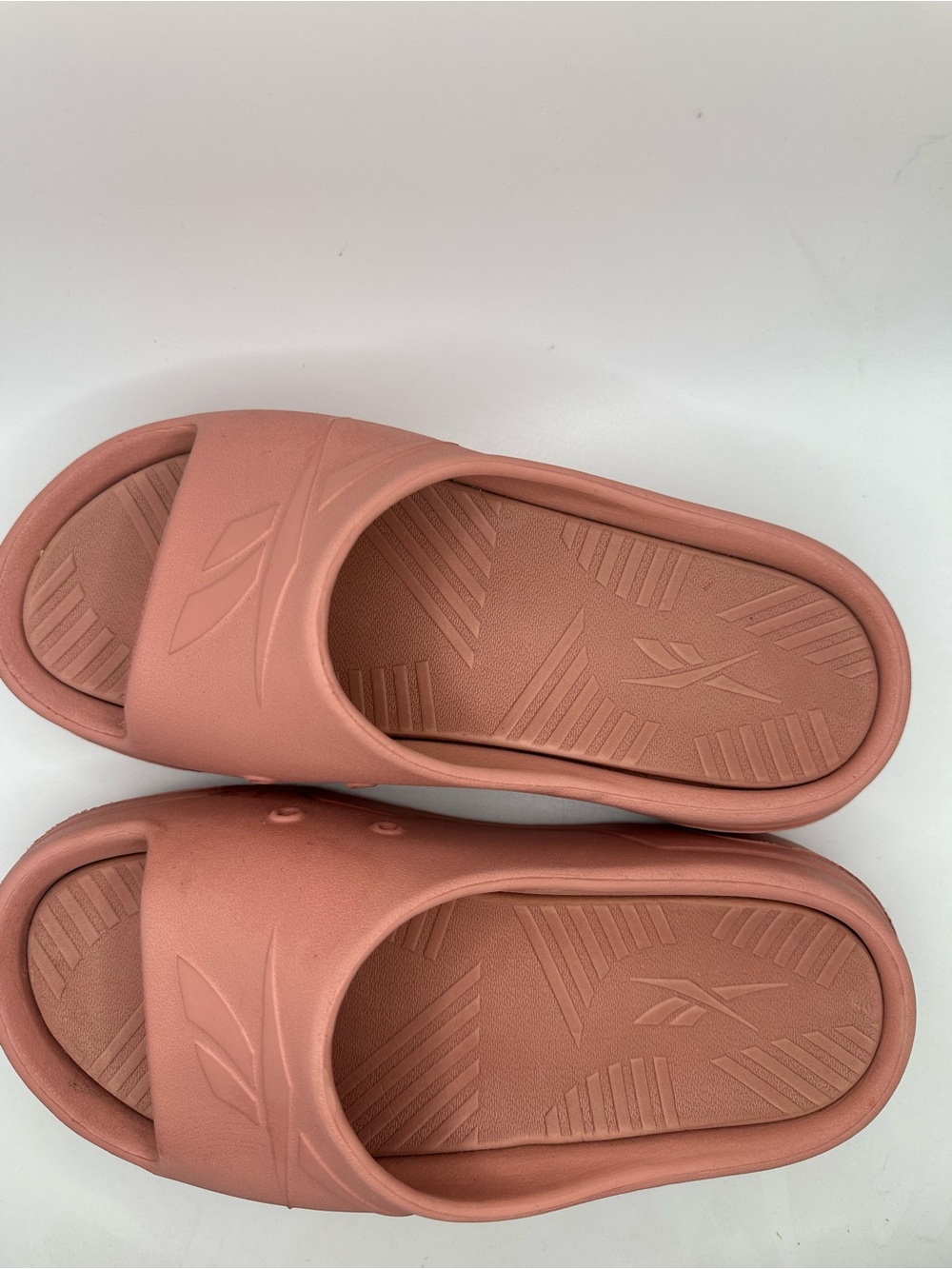 Reebok Pink platform Slide Sandals